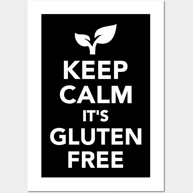 Keep calm it's gluten free Wall Art by Designzz